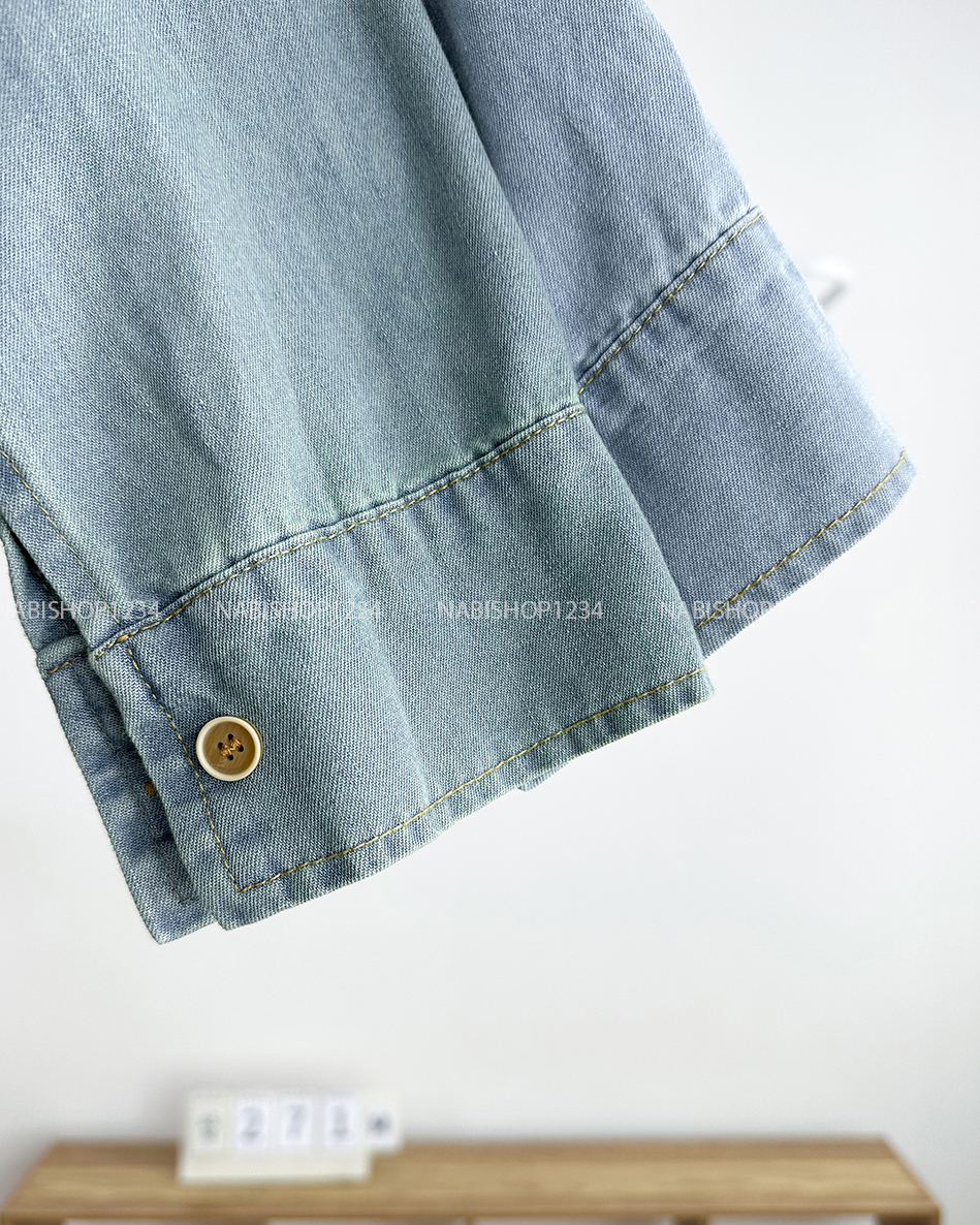 Áo Sơ Mi Số 271-M 109 TD Denim 1 Túi