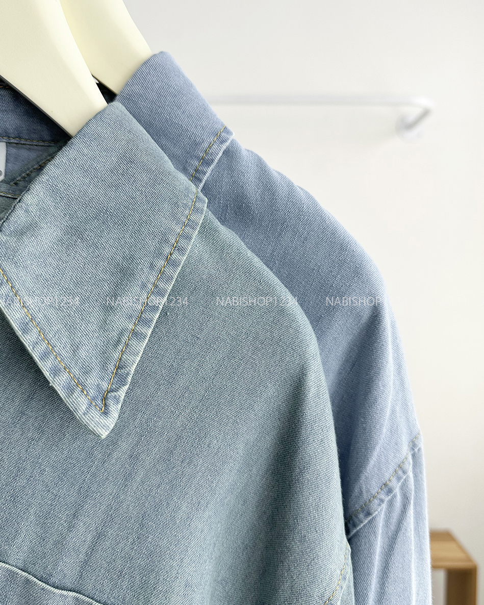 Áo Sơ Mi Số 271-M 109 TD Denim 1 Túi