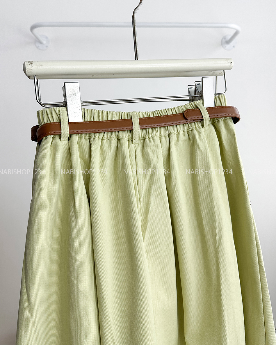 Chân Váy Số 241-M 19023 Dài Kaki Nút + Nịt