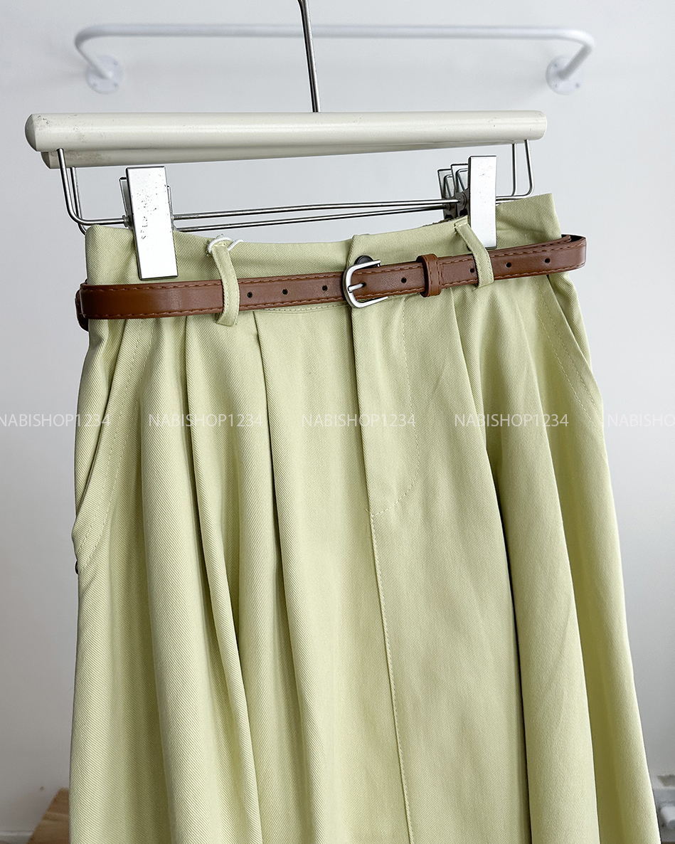 Chân Váy Số 241-M 19023 Dài Kaki Nút + Nịt