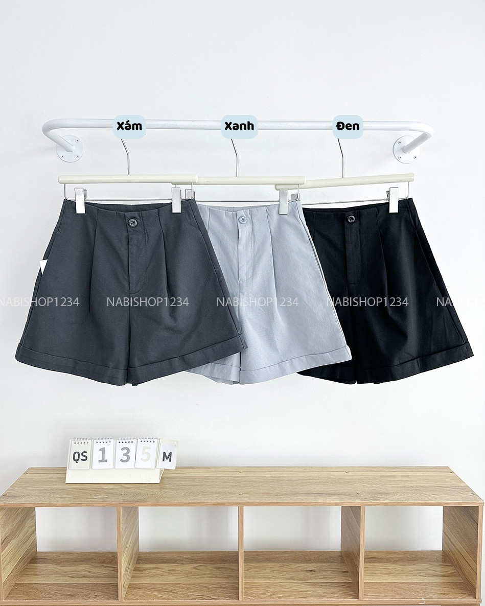 Quần Short Số 135-M 6095 Lưng Cao Túi Hông