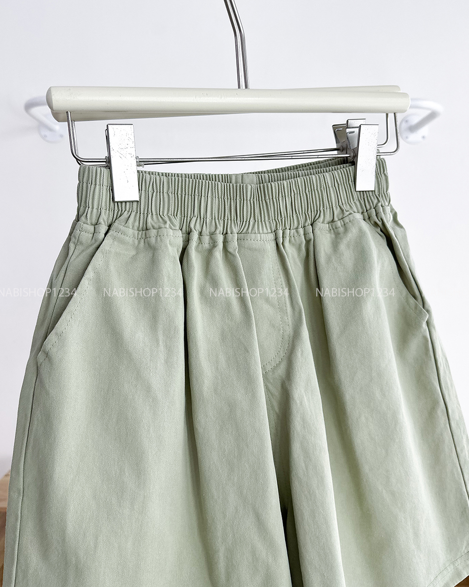 Quần Short Số 73-D 387 Lưng Thun Trơn