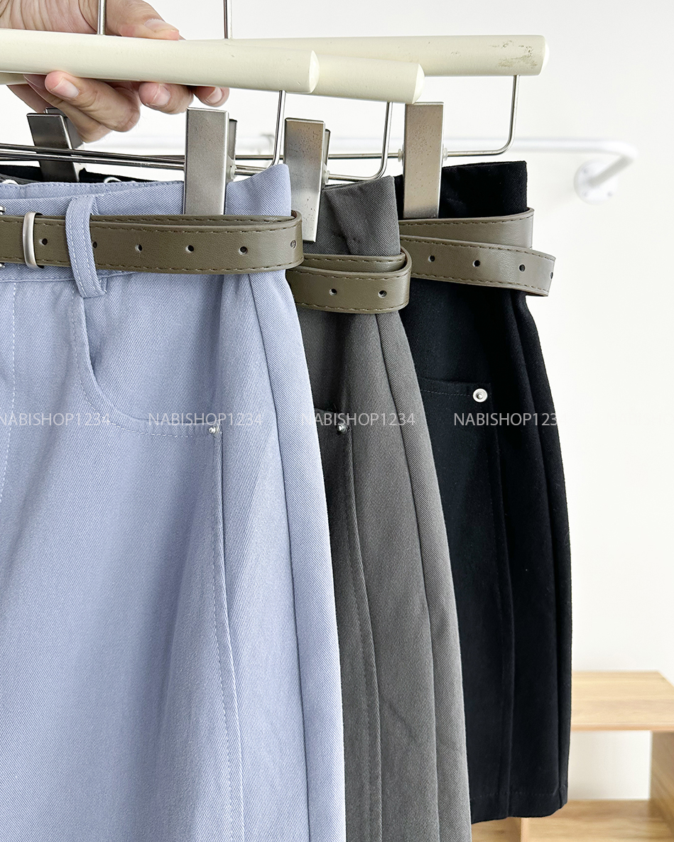 Chân Váy Số 259-M 6081 Ngắn Túi Nút + Nịt