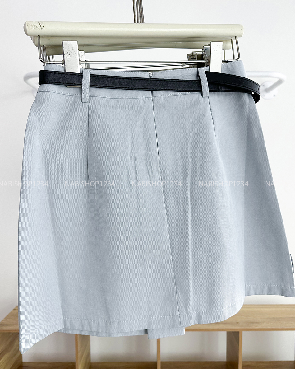 Chân Váy Số 260-M 6101 Ngắn Xẻ Giữa + Nịt