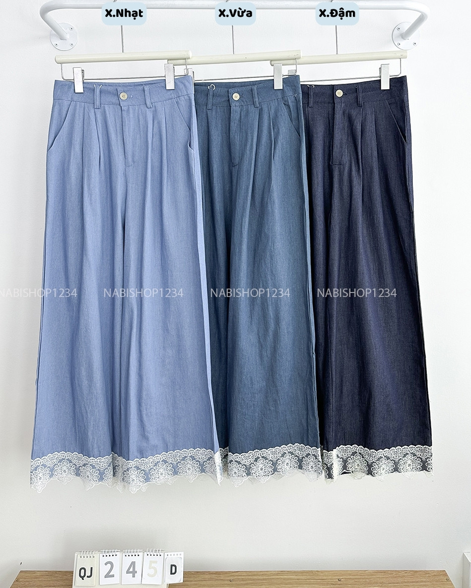 Quần Jean Số 245-D 8029 OR Denim Lai Ren