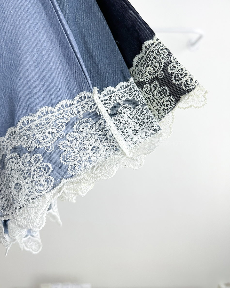Quần Jean Số 245-D 8029 OR Denim Lai Ren