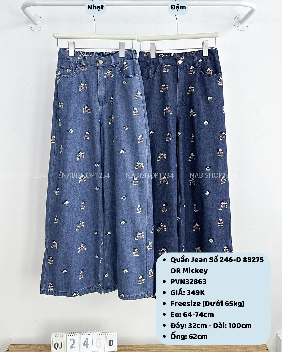 Quần Jean Số 246-D 89275 OR Mickey
