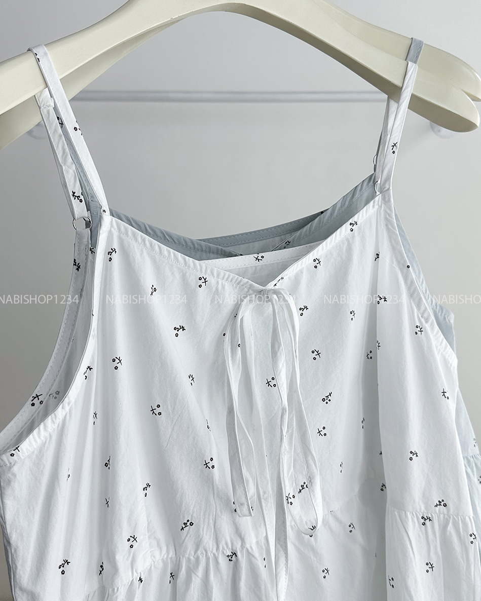 Áo Kiểu Số 237-D 8076 2 Dây Hoa Nơ