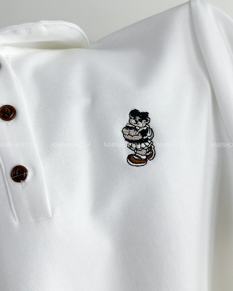 Áo Thun Số 182-D 3599 Polo Thêu Gấu