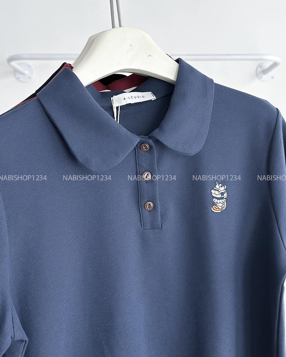 Áo Thun Số 182-D 3599 Polo Thêu Gấu