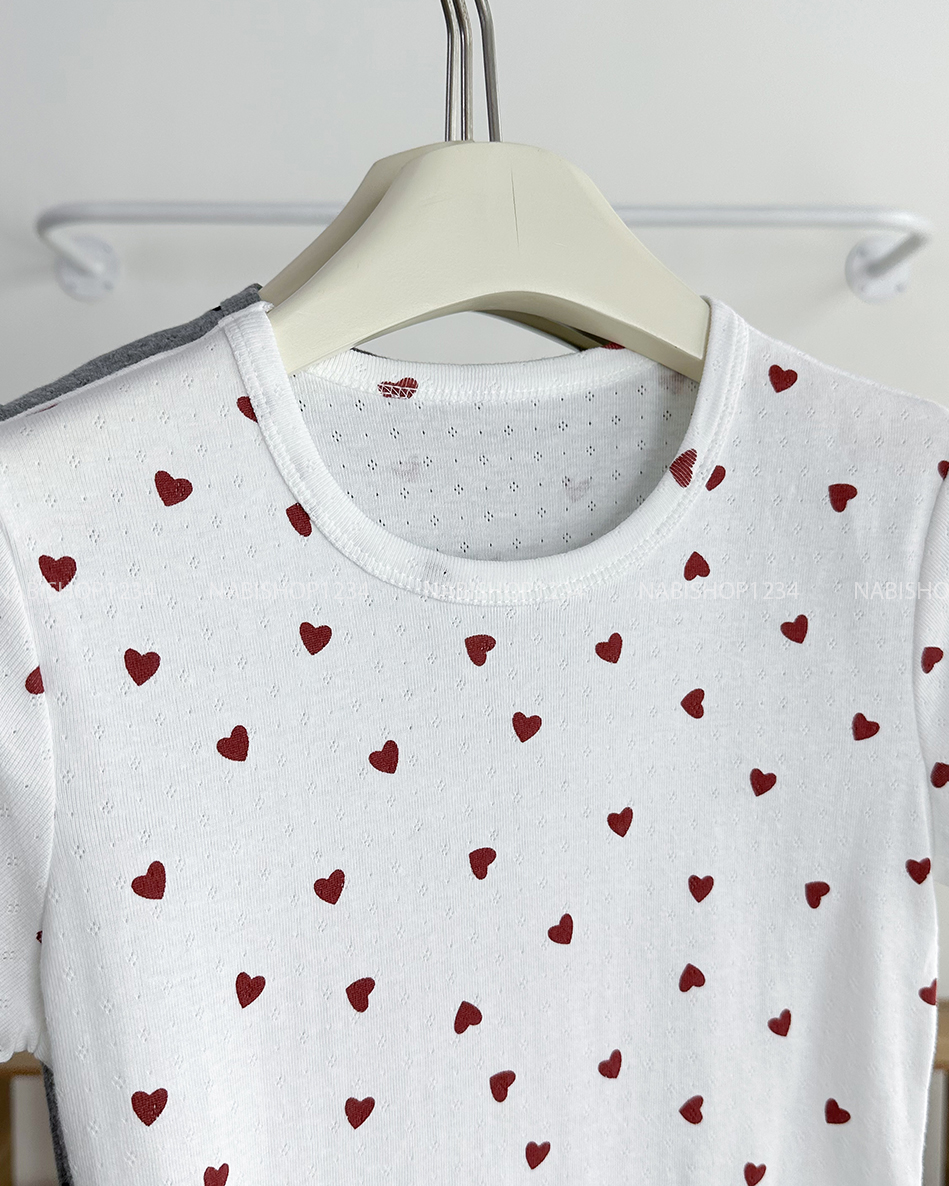 Áo Thun Số 193-A 5294 Babytee Tim