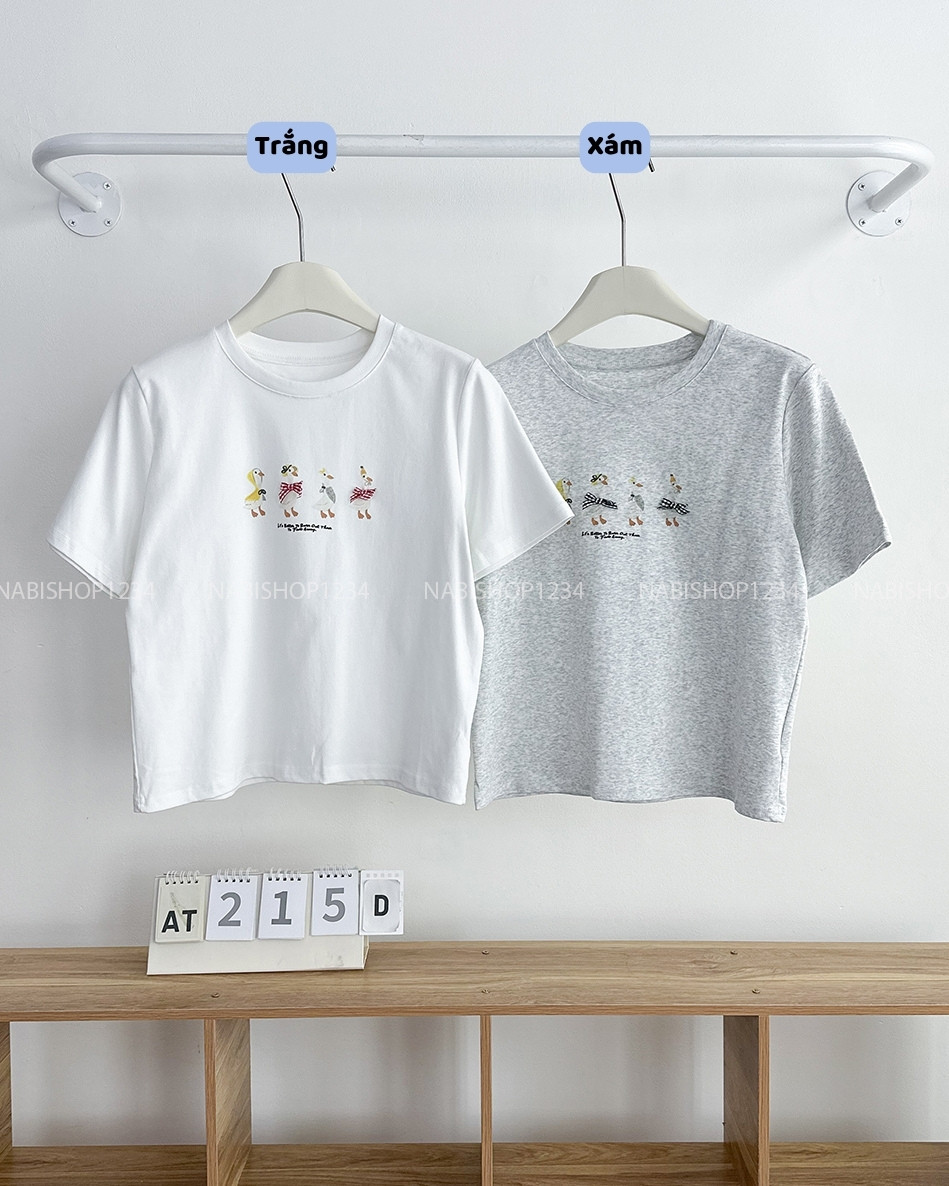 Áo Thun Số 215-D 8836 TN Vịt Nơ