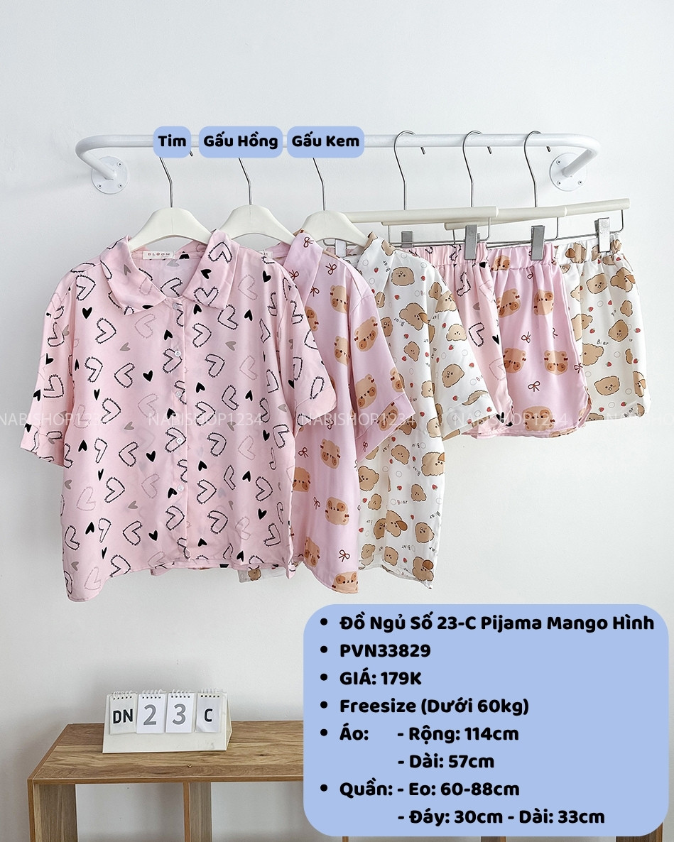 Đồ Ngủ Số 23-C Pijama Mango Hình