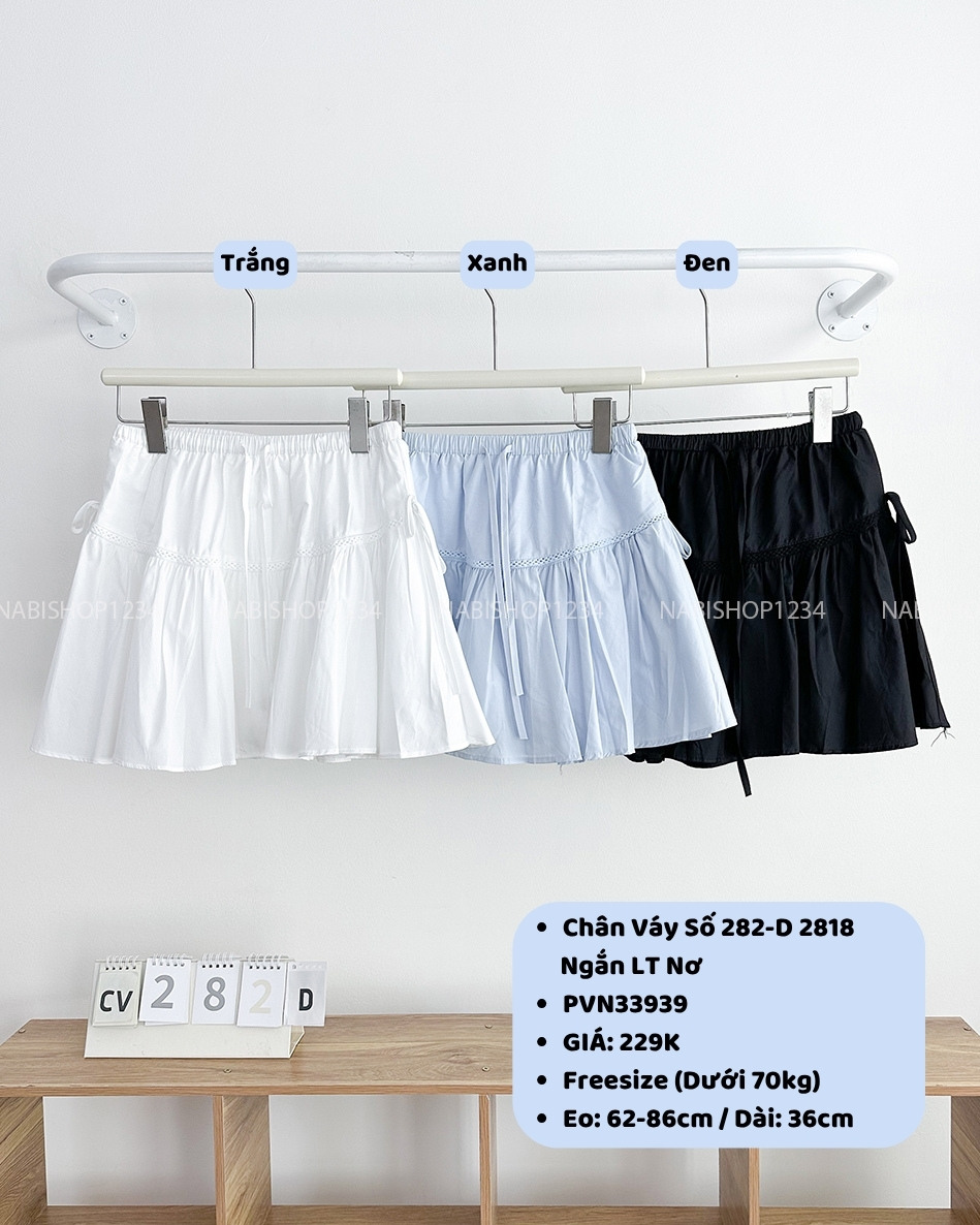 Chân Váy Số 282-D 2818 Ngắn LT Nơ