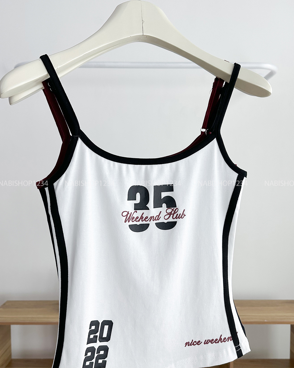 Áo Croptop Số 227-B 5364 2s Viền 35