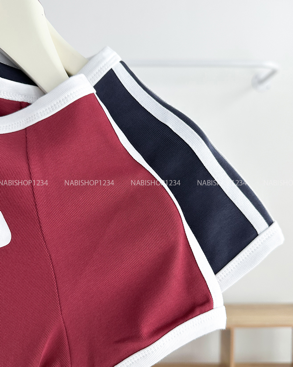 Áo Croptop Số 230-B 5183 Viền AMOUR