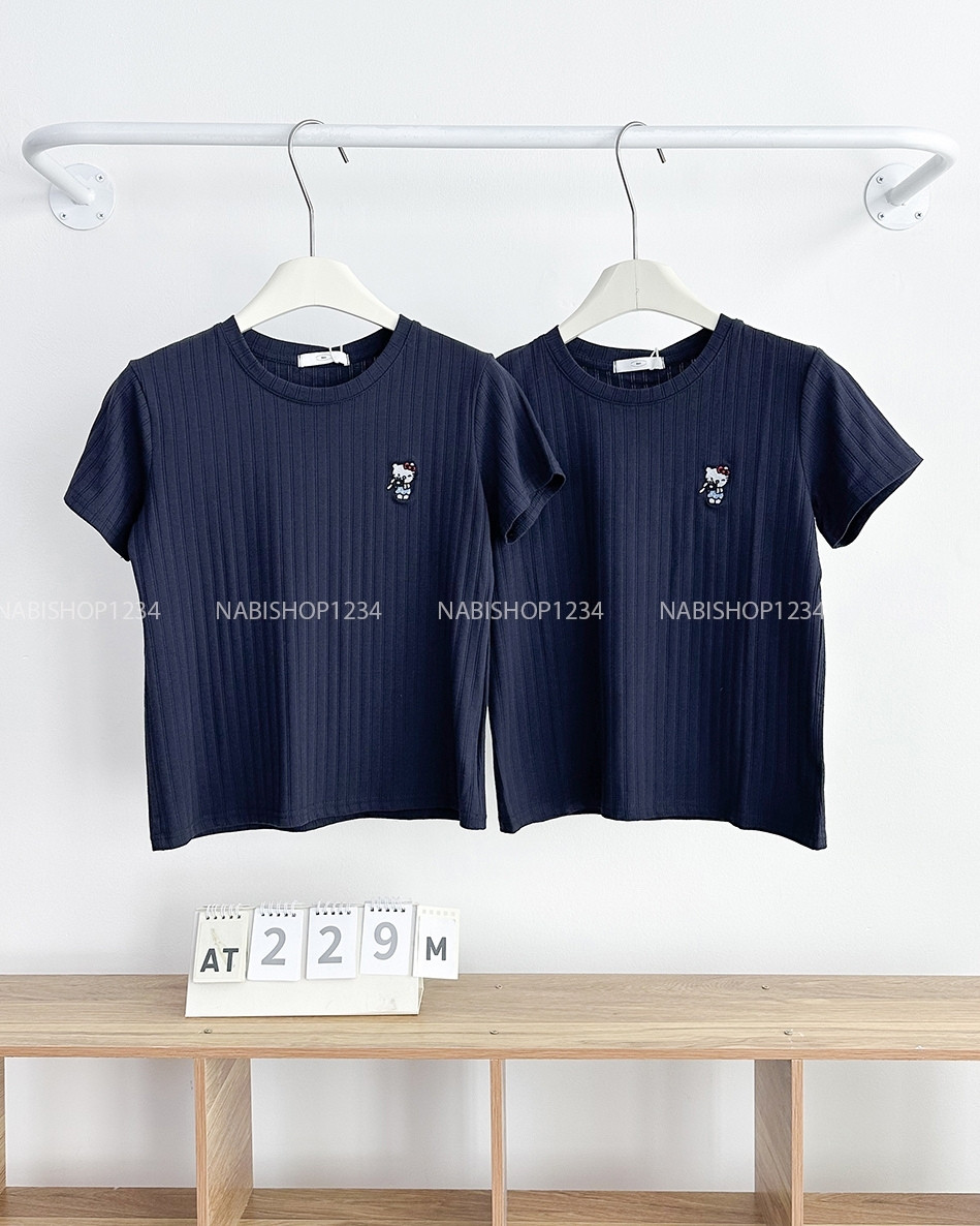 Áo Thun Số 229-M 3378 TN Gân Kitty