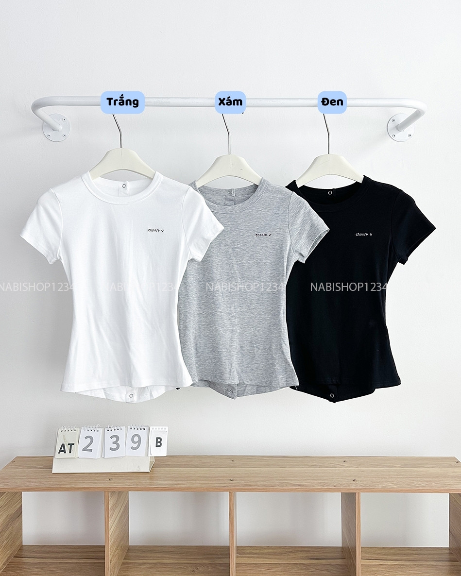 Áo Thun Số 239-B 3446 Nút Lưng Choose