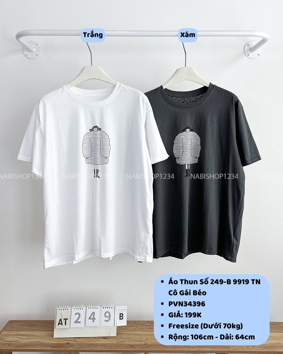 Áo Thun Số 249-B 9919 TN Cô Gái Béo