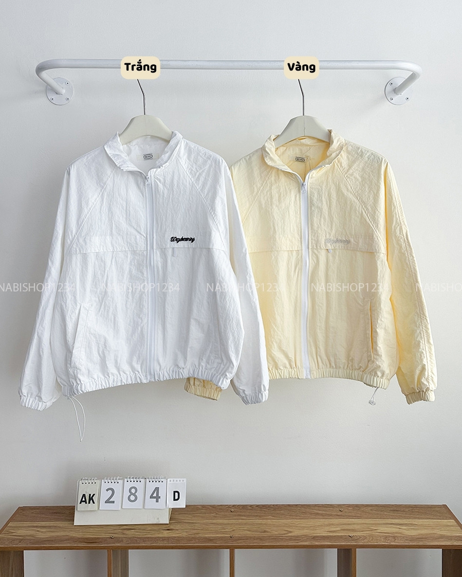 Áo Khoác Số 284-D 2132 Dù Thêu Chữ