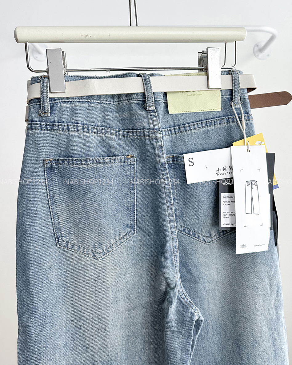Quần Jean Số 255-B A937 OS 3 Đai + Nịt