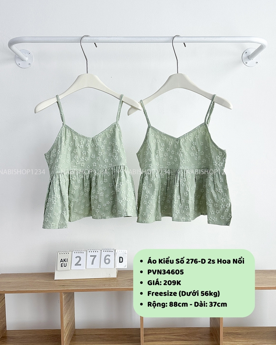 Áo Kiểu Số 276-D 2s Hoa Nổi