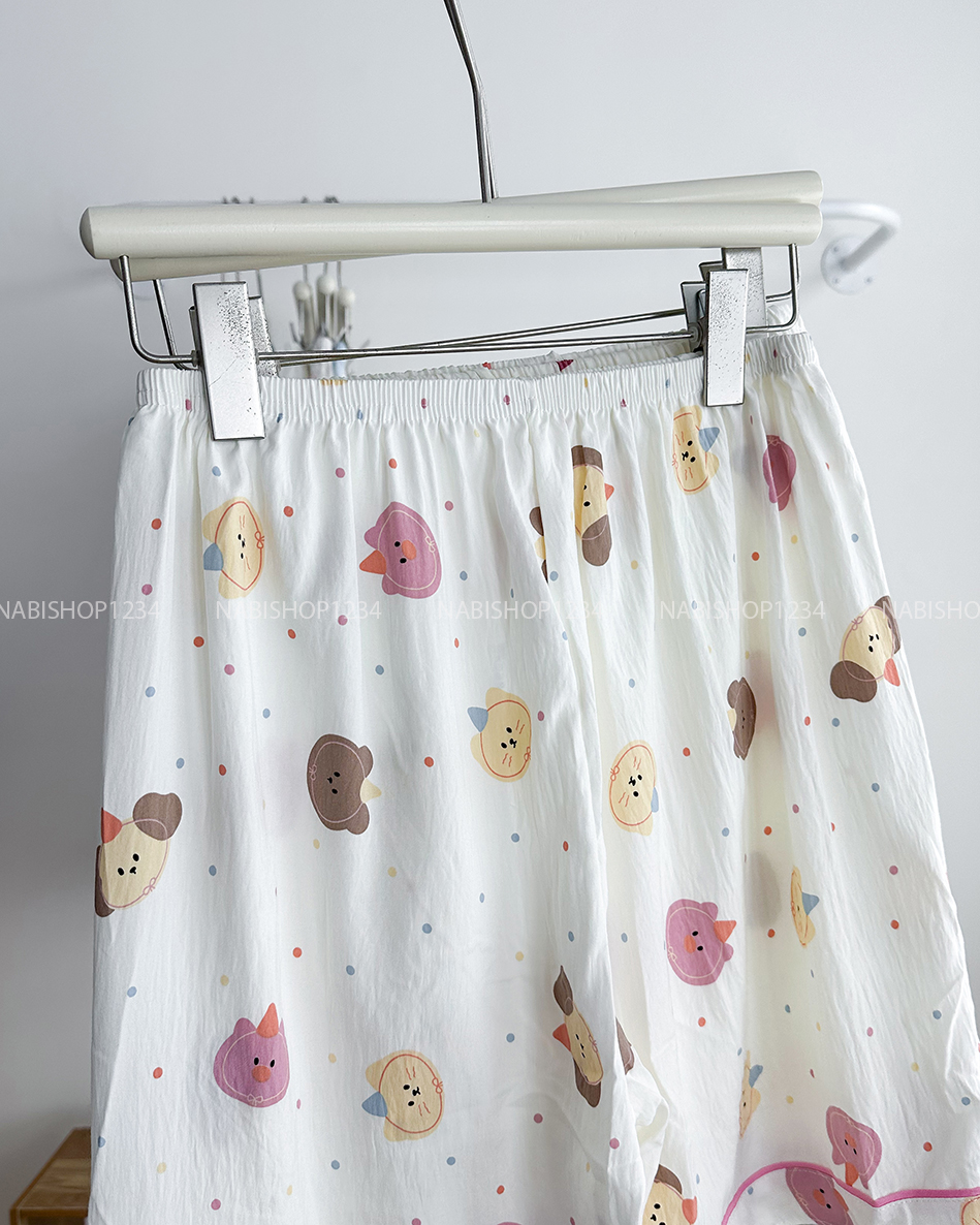 Đồ Ngủ Số 24-C Pijama Cổ Tim Hình
