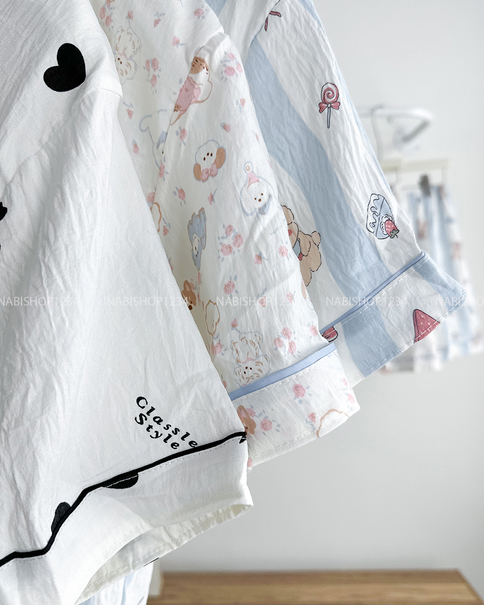 Đồ Ngủ Số 24-C Pijama Cổ Tim Hình