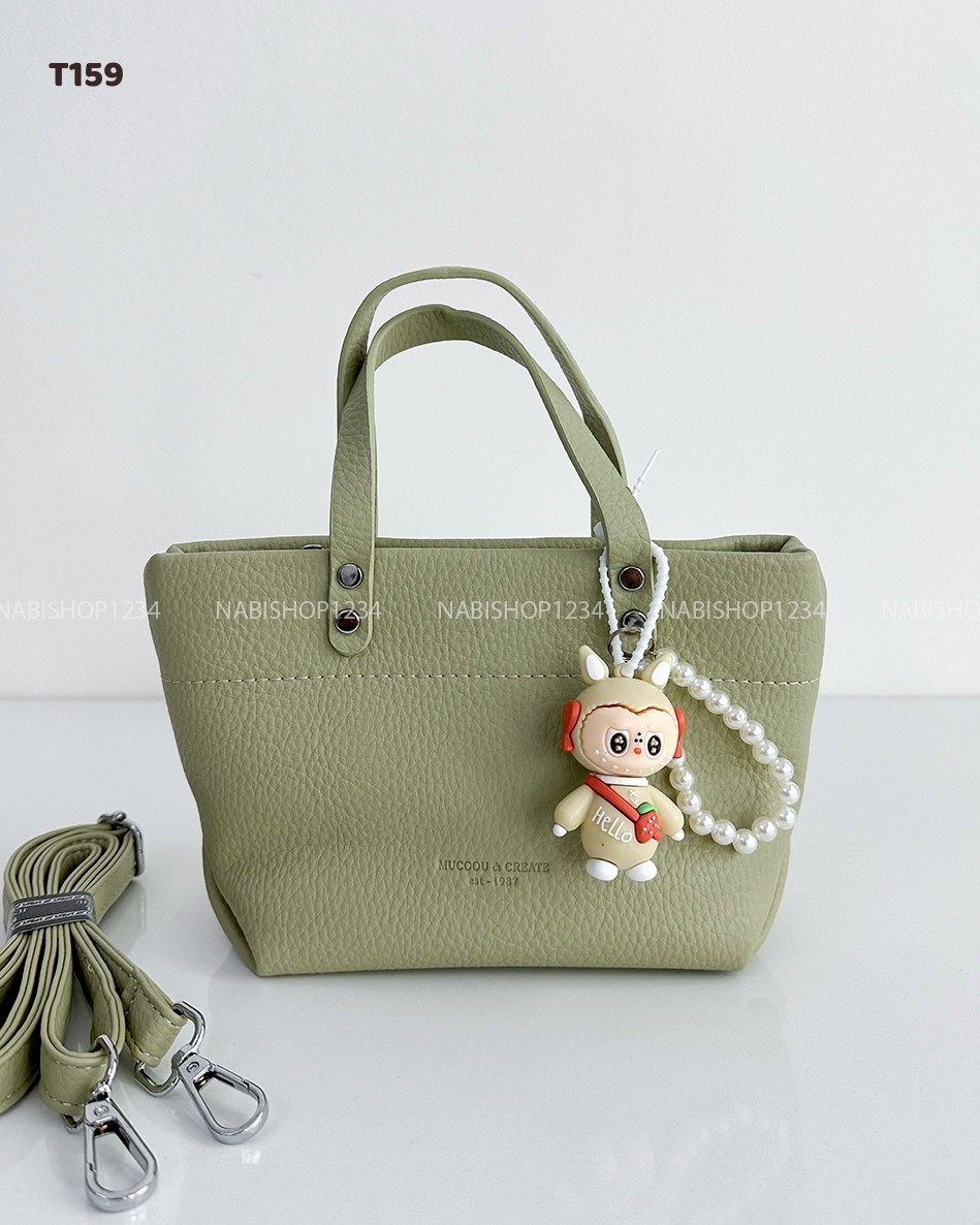 Túi Số 159-H 7866 Da Đeo Chéo + Labubu