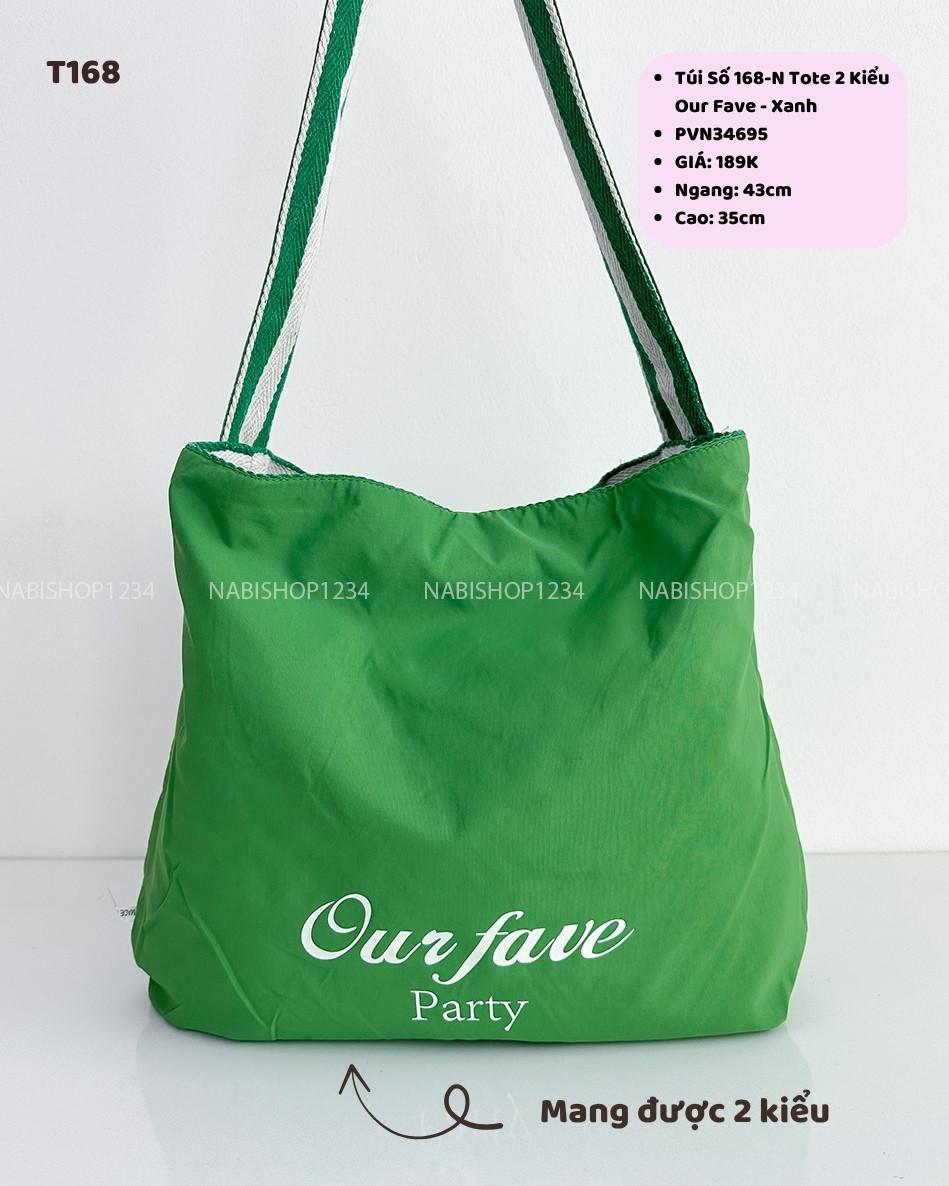Túi Số 168-N Tote 2 Kiểu Our Fave