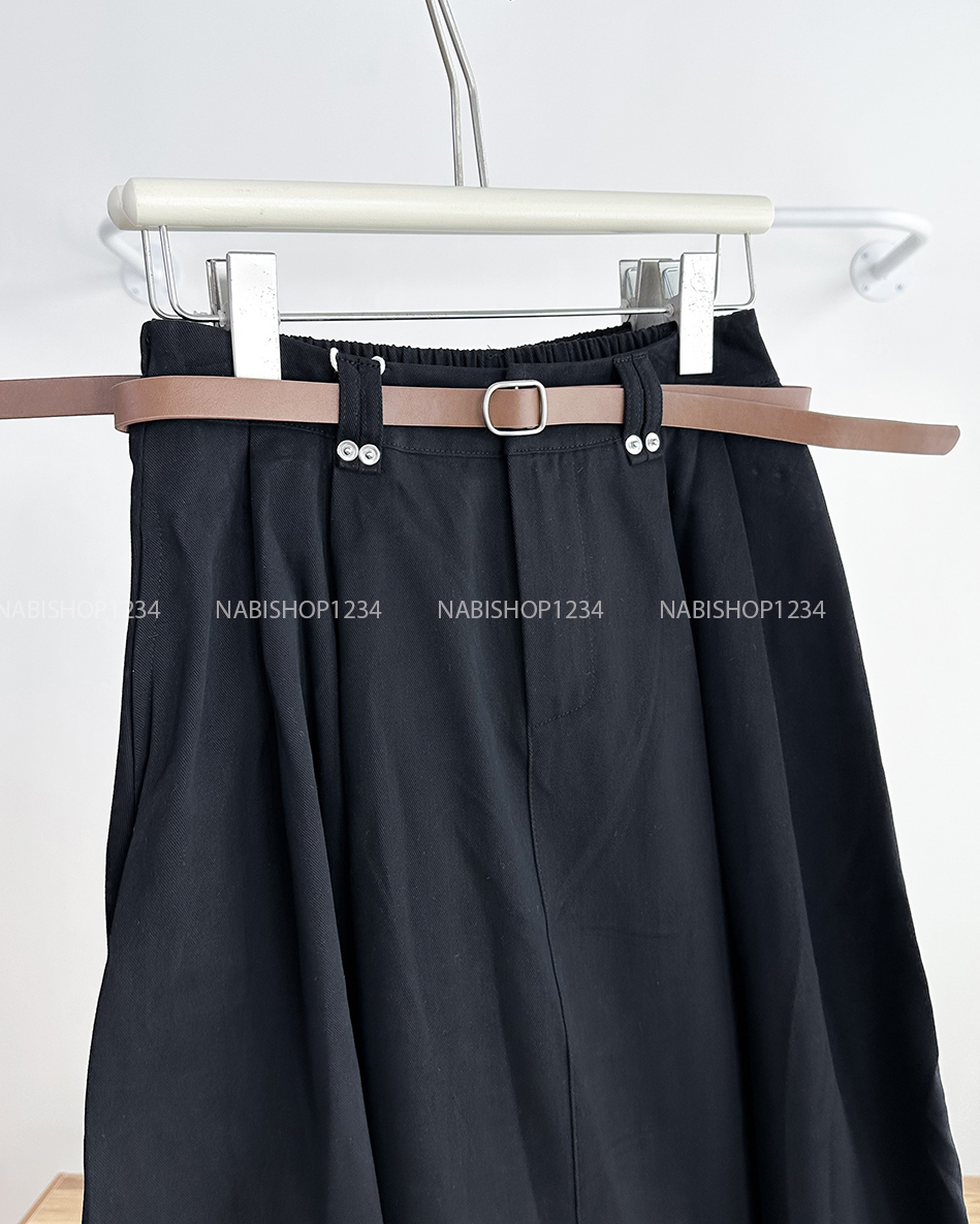 Chân Váy Số 299-B 19032 Dài Đai Nút + Nịt New