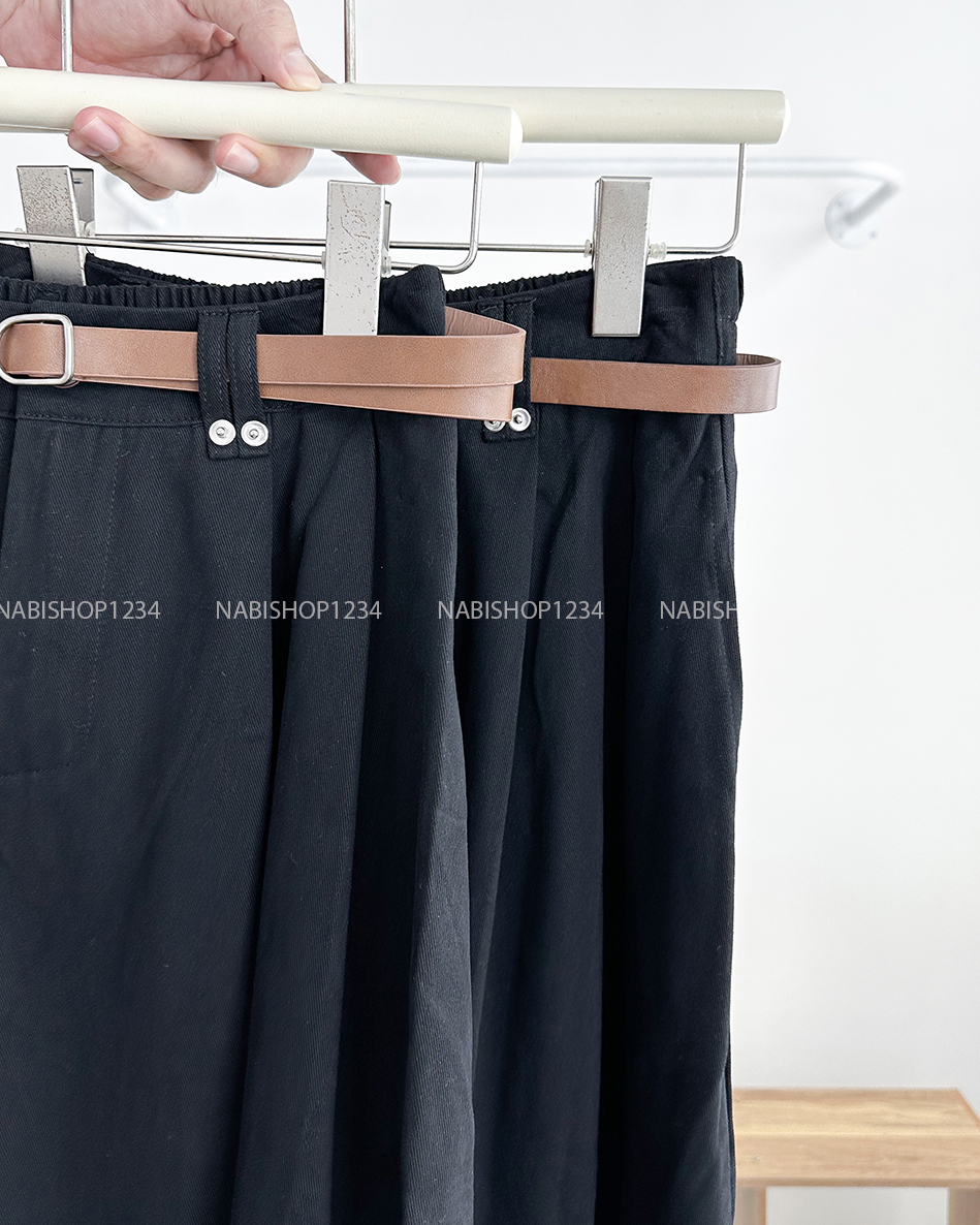 Chân Váy Số 299-B 19032 Dài Đai Nút + Nịt New