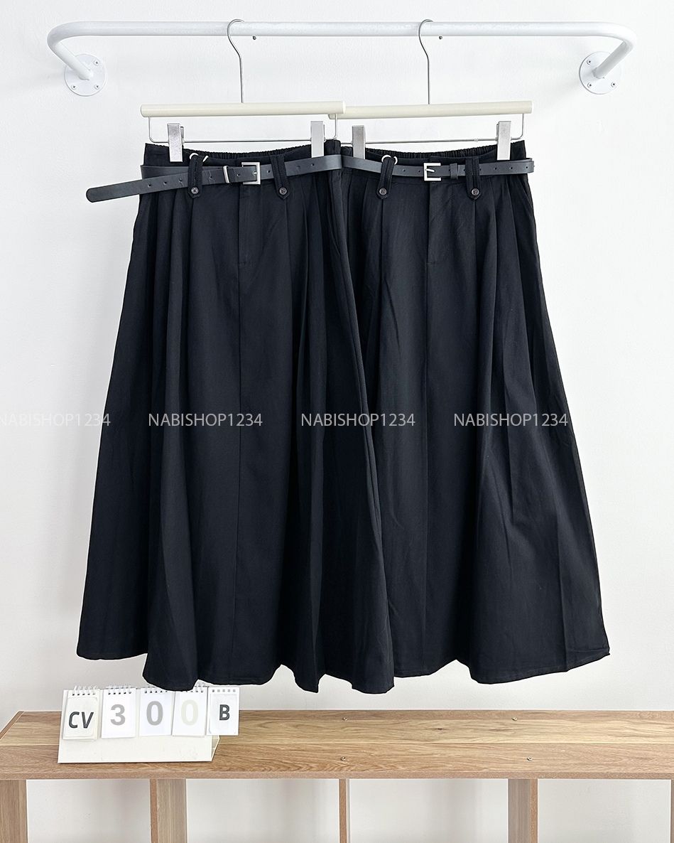 Chân Váy Số 300-B 25006 Dài Kaki 2 Nút + Nịt
