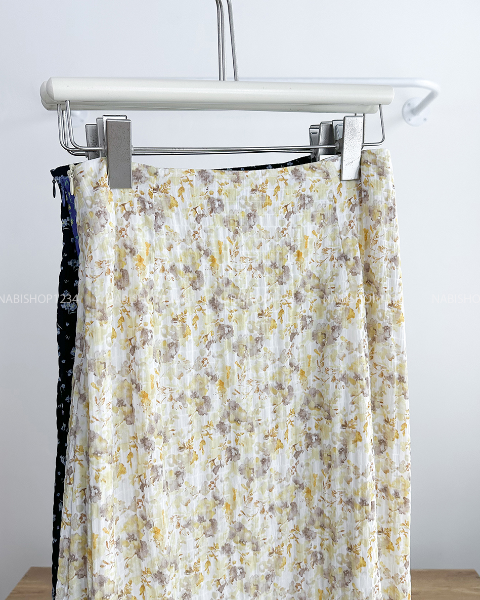 Chân Váy Số 303-D 2216 Dài Hoa Nhí