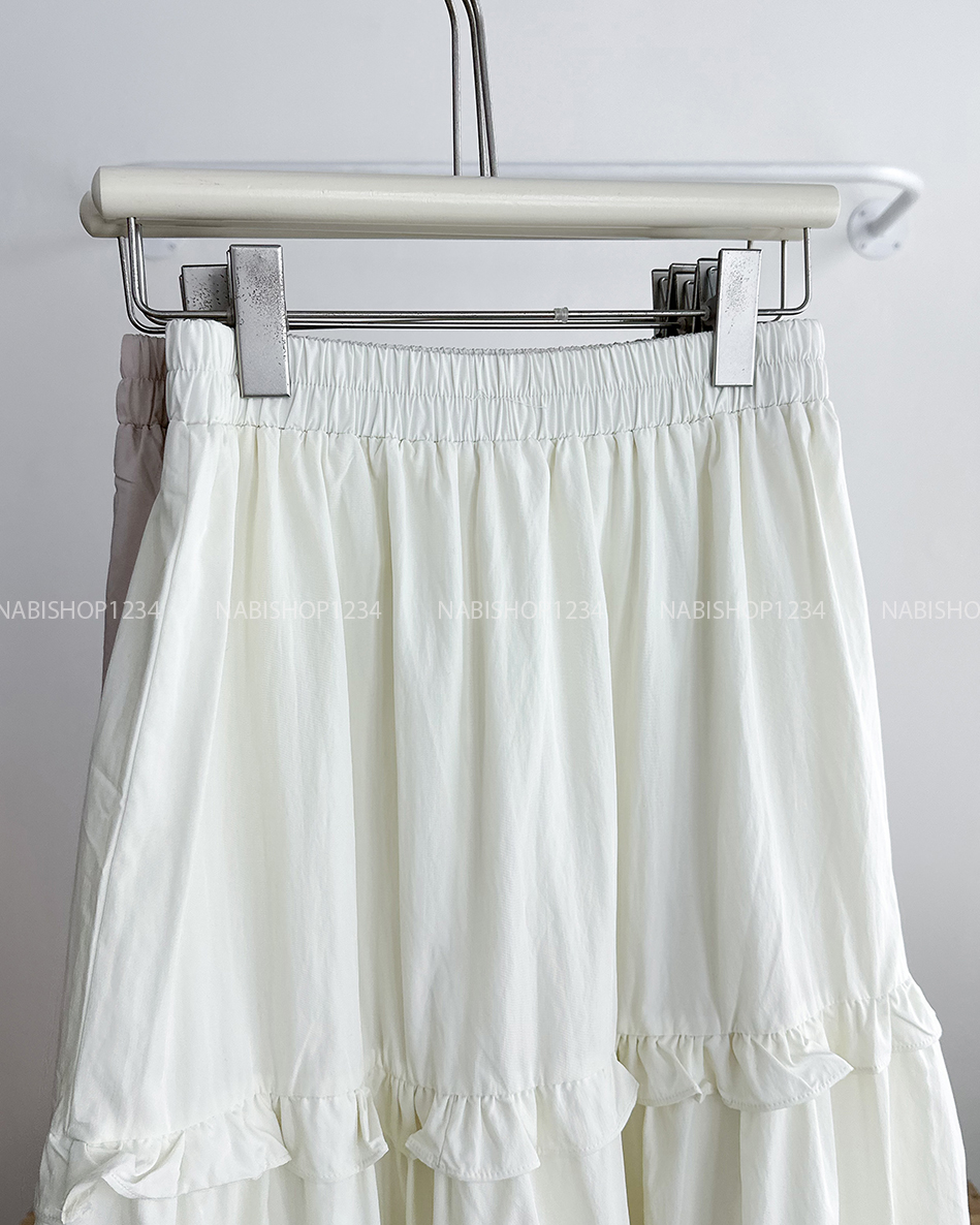 Chân Váy Số 306-D 93620 Dài Tầng Bèo