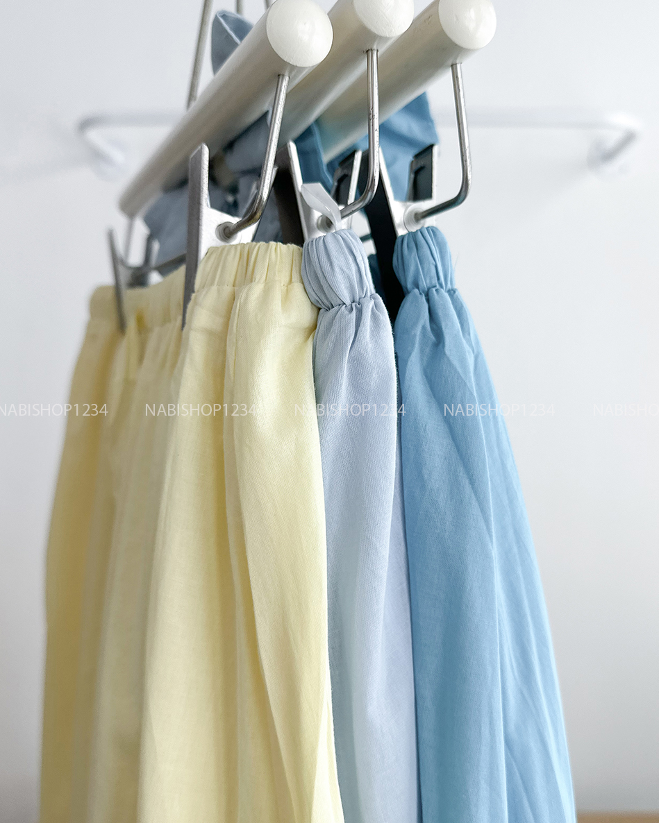 Chân Váy Số 308-D Dài Lai Bèo + Buộc Tóc