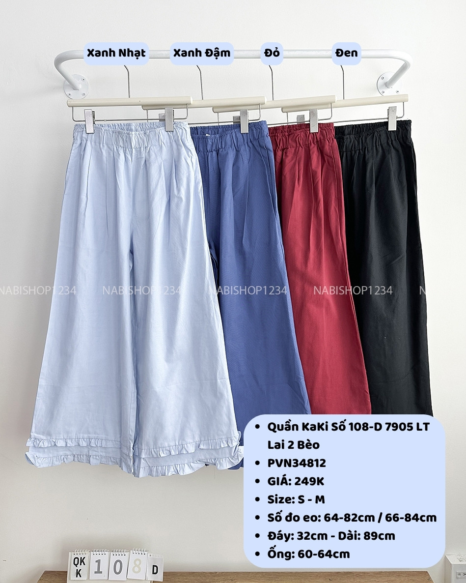 Quần KaKi Số 108-D 7905 LT Lai 2 Bèo