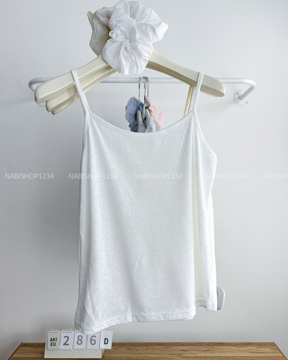 Áo Kiểu Số 286-D Cổ Tròn 2 Dây + Buộc Tóc