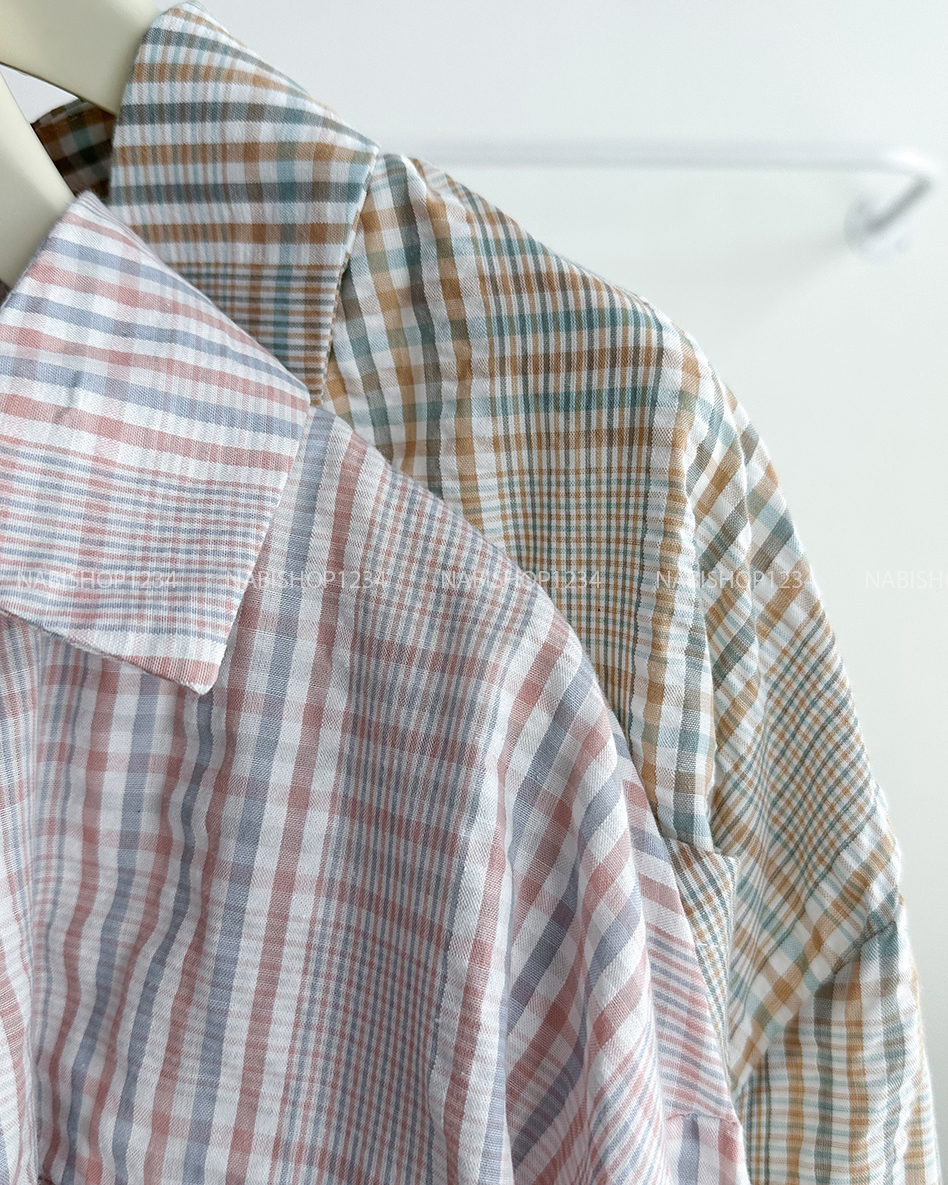 Áo Sơ Mi Số 313-D 60289 TD Kẻ Nhỏ + 2 Dây