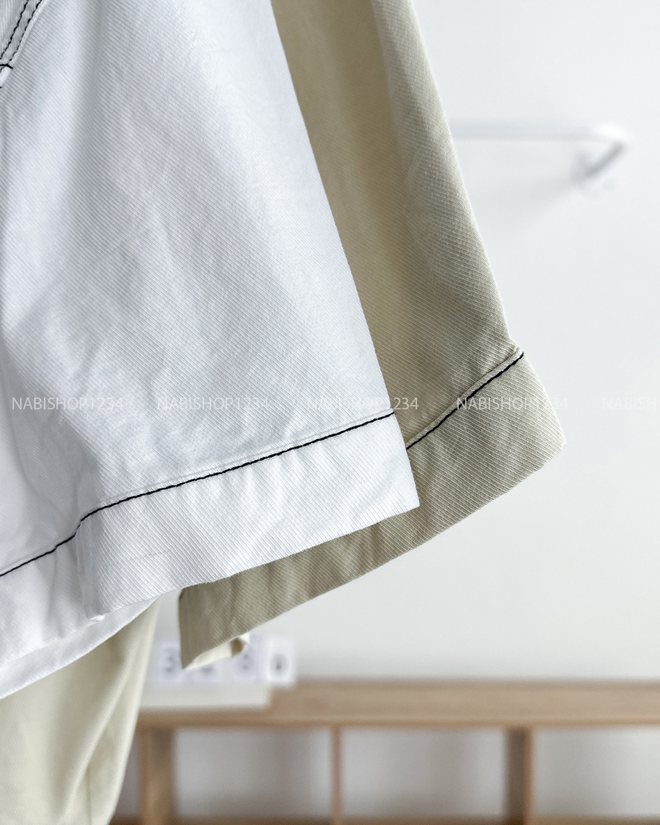 Áo Sơ Mi Số 318-D 961 TN Nút Bấm Lai Rút