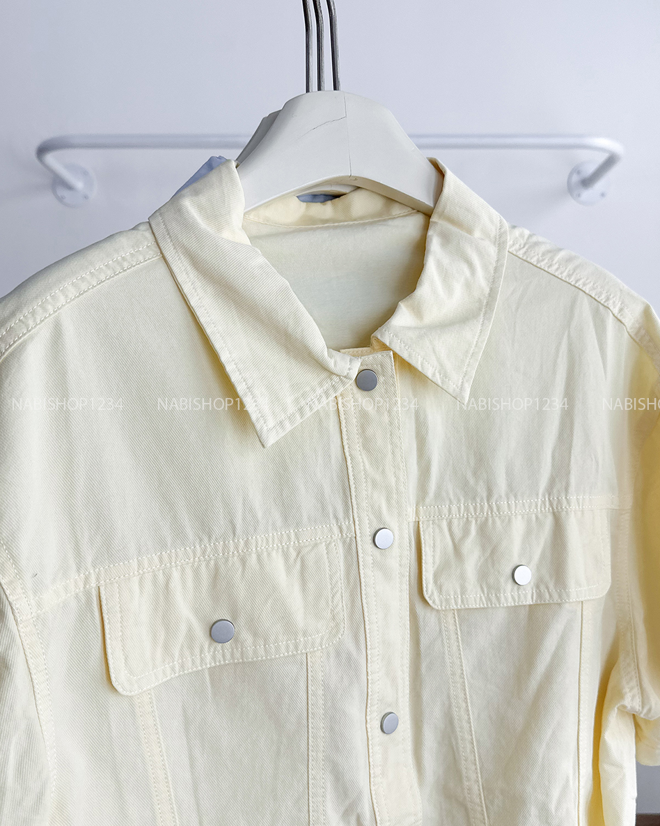 Áo Sơ Mi Số 318-D 961 TN Nút Bấm Lai Rút