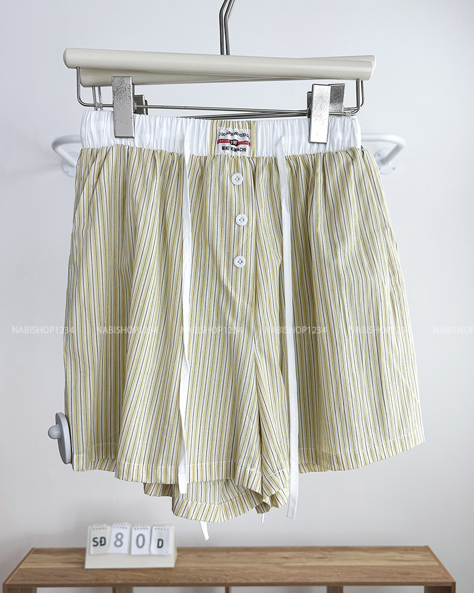 Set Đồ Số 80-D Sơ Mi Sọc + Short