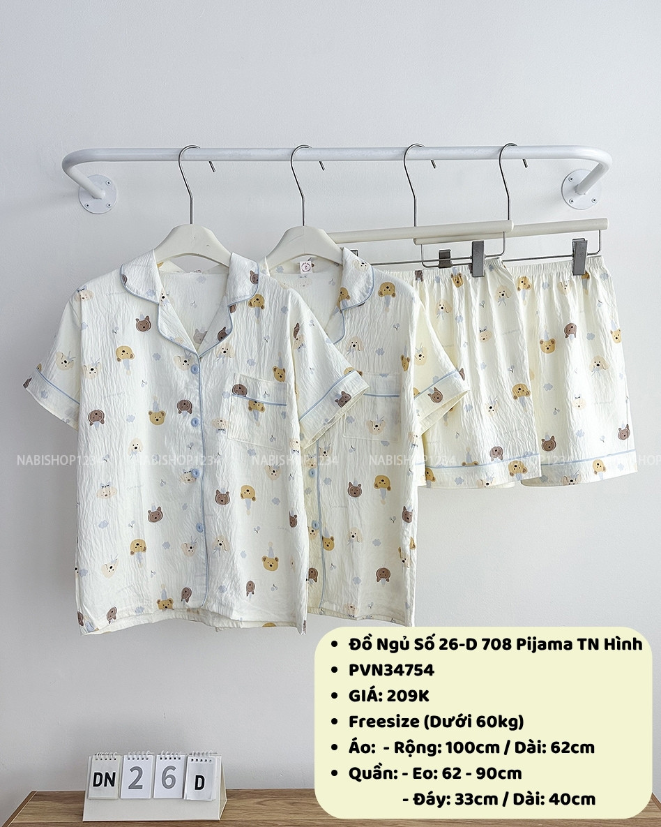 Đồ Ngủ Số 26-D 708 Pijama TN Hình