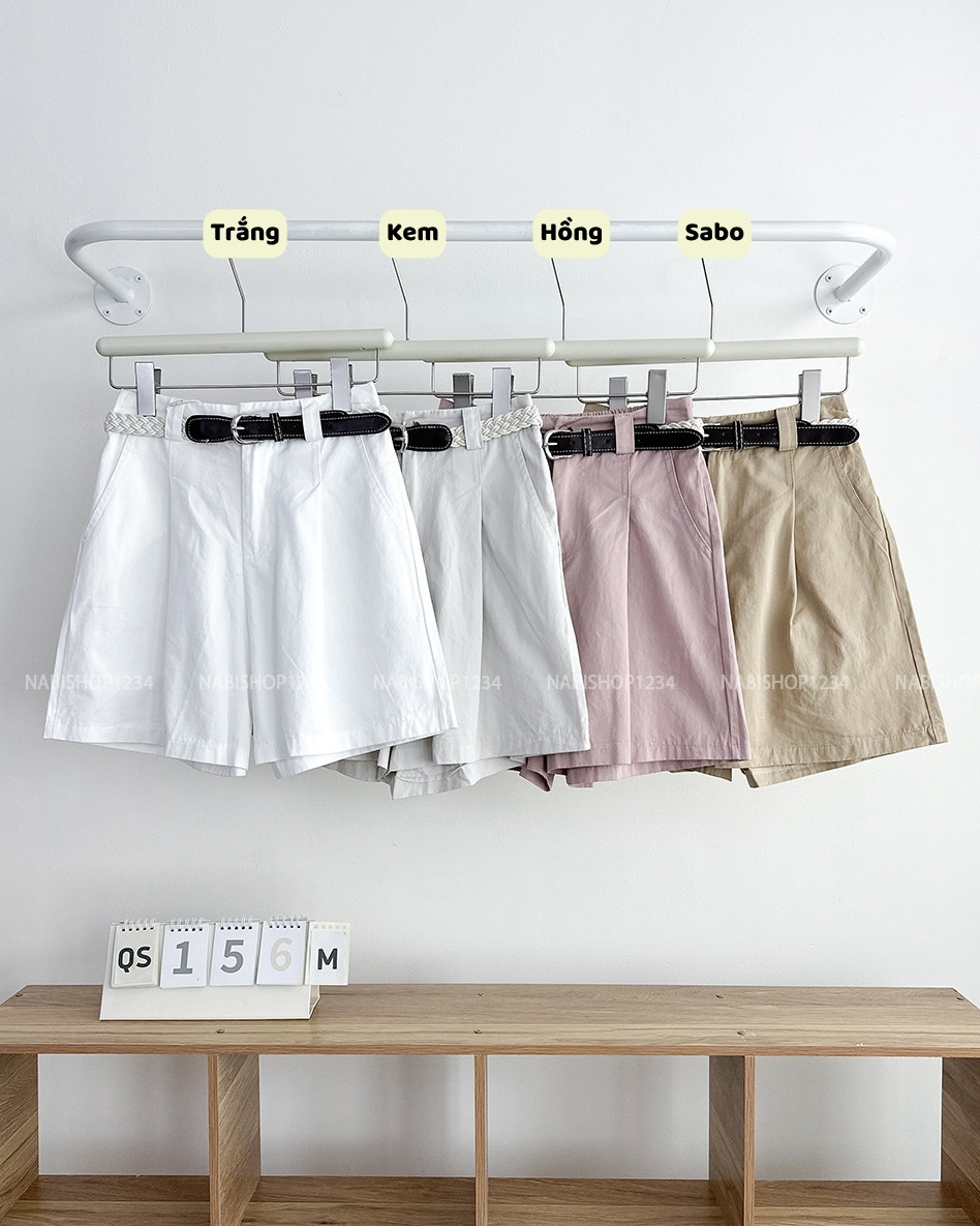 Quần Short Số 156-M 9602 Kaki Đai To + Nịt