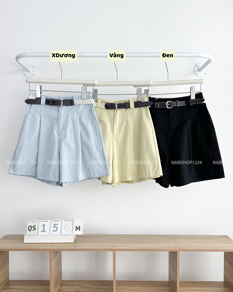 Quần Short Số 156-M 9602 Kaki Đai To + Nịt