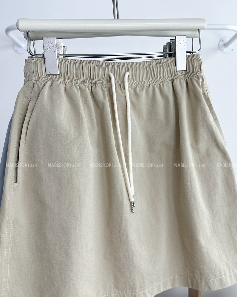 Chân Váy Số 296-D 2350 Ngắn Kaki Dây Rút