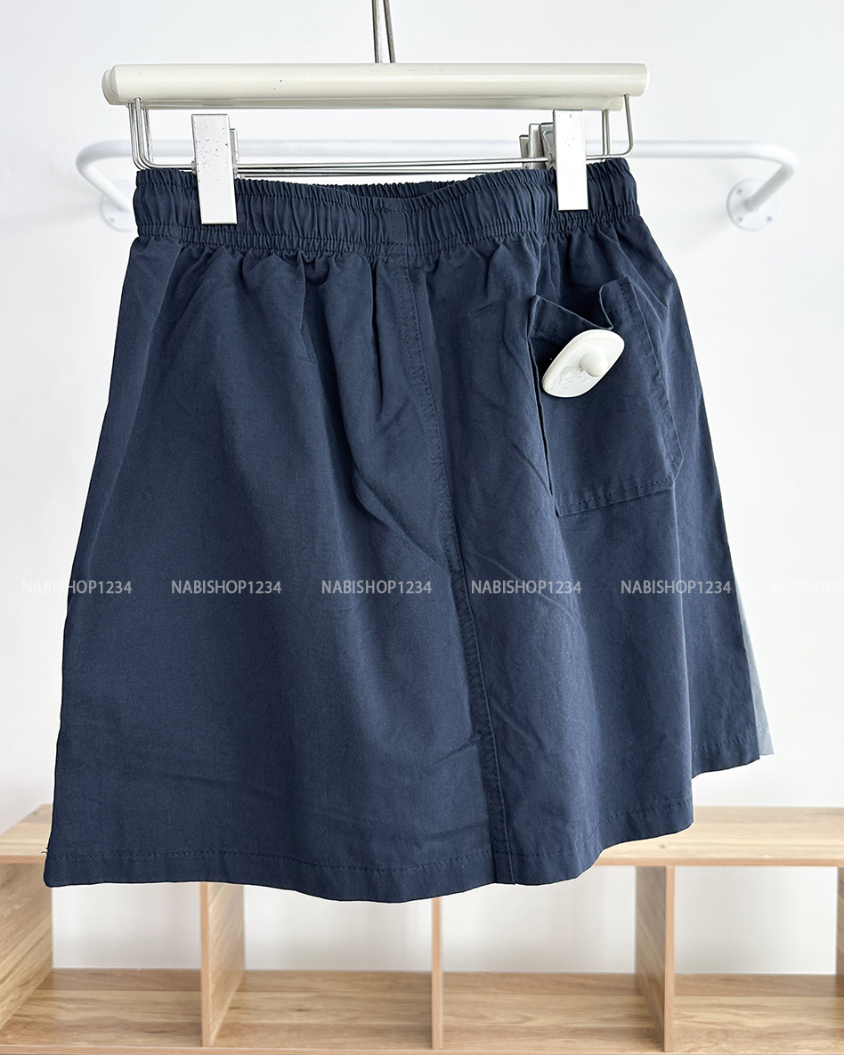 Chân Váy Số 296-D 2350 Ngắn Kaki Dây Rút