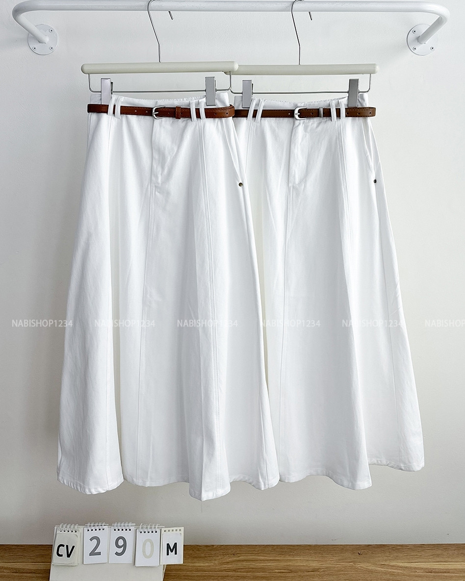 Chân Váy Số 290-M 25009 Dài 2 Đai+Nịt