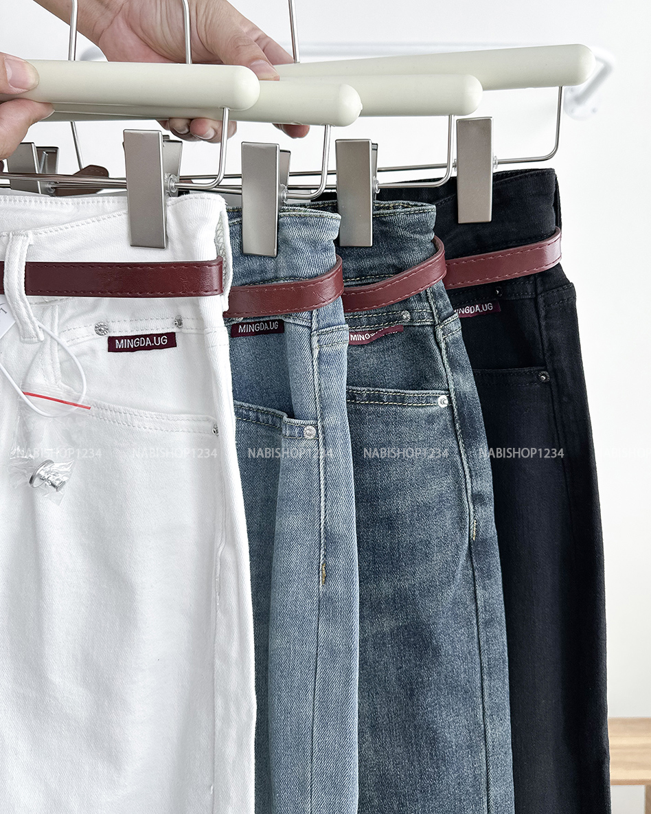 Quần Jean Số 261-B 6821 NL OS Túi Khuy Tag+Nịt