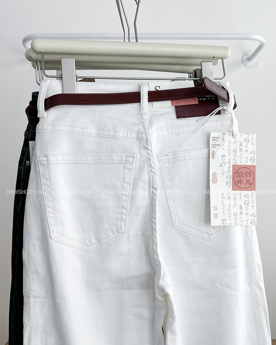 Quần Jean Số 261-B 6821 NL OS Túi Khuy Tag+Nịt